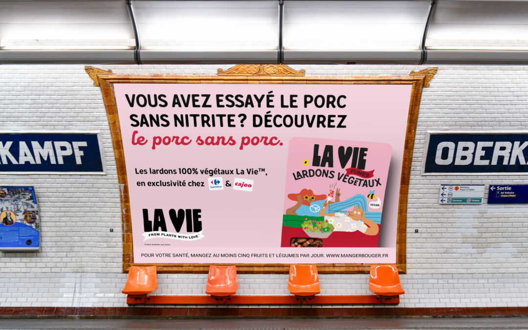 Les lardons vegan La Vie™ débarquent dans le métro parisien.