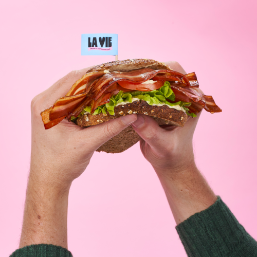 Sandwich BLT vegan au bacon La Vie