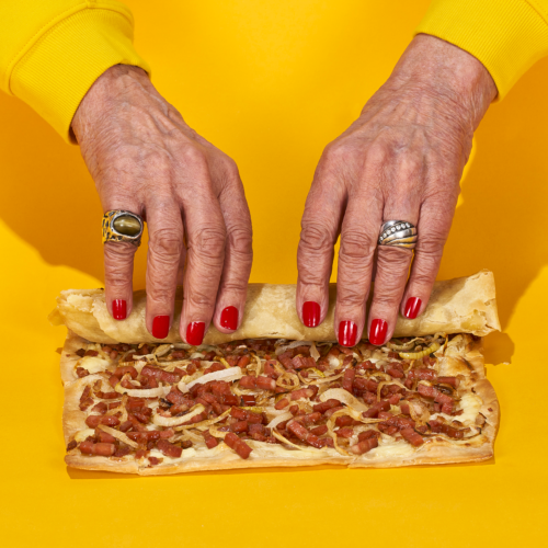 tarte flambée aux lardons végétaux la Vie