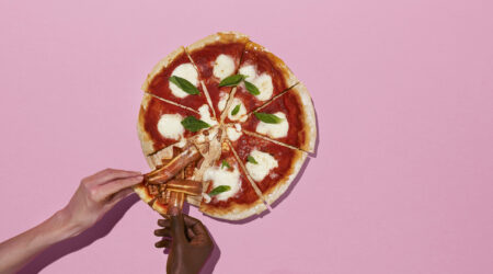 Pizza vegan au bacon vegan