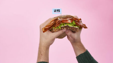 Notre BLT au bacon vegan