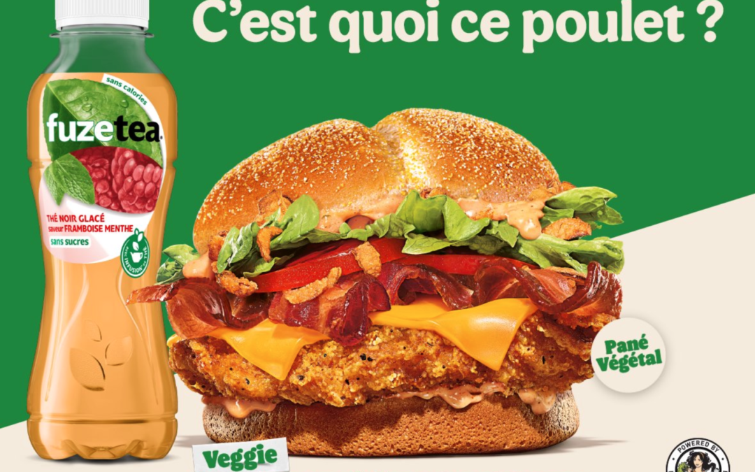 Le Nouveau Veggie Chicken Louisiane Steakhouse de Burger King avec le Bacon Végétal La Vie